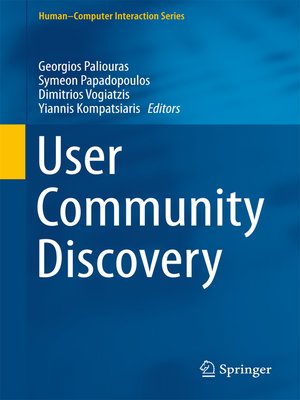 cover image of User Community Discovery